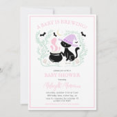 Een Baby is het Baby shower van de borstkas Kaart (Voorkant)