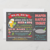 Een Baby is het Baby shower van de Breedte Diaper  Kaart (Voorkant)