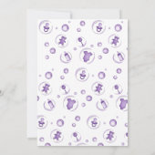 Een Baby is het Baby shower van de Brouwende Cauld Kaart (Achterkant)