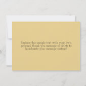 Een Baby is het Baby shower van de Brouwerij Dank Bedankkaart (Achterkant)