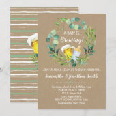 Een Baby is het baby shower van de brouwerijen Kaart (Voorkant / Achterkant)