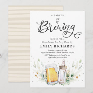 Een Baby is het Baby shower van de groenery-bierco Kaart