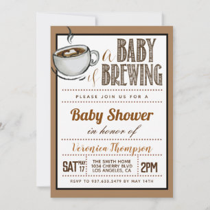 Een Baby is het Baby shower van de Koffie Kaart