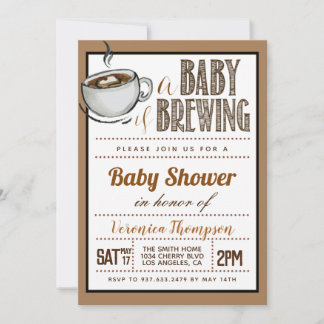 Een Baby is het Baby shower van de Koffie Kaart