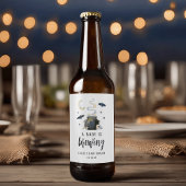 Een Baby is het Baby shower van de stekelkegel Bier Etiket