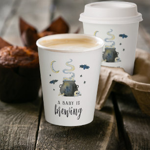 Een Baby is het Baby shower van de stekelkegel Papieren Bekers