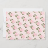 Een Baby is het Baby shower van de Tea Party Kaart (Achterkant)