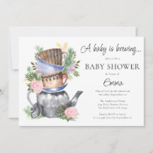 Een Baby is het Baby shower van de Tea Party