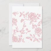 Een Baby is het Baby shower van de Tea Party Kaart (Achterkant)