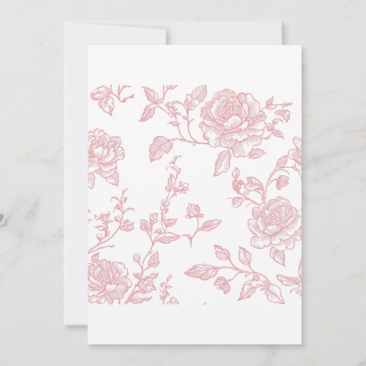 Een Baby is het Baby shower van de Tea Party Kaart (Achterkant)