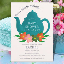 Een Baby is het Baby shower van de Tea Party