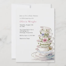 Een Baby is het Baby shower van de Tea Party