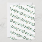 Een baby is het Baby shower van de Waterverf van d Kaart (Achterkant)