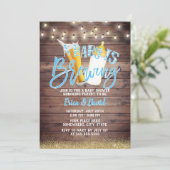 Een Baby is het Baby shower van een bijtende biet Kaart (Staand voorkant)