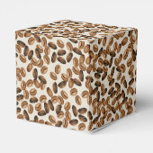 Een Baby is het Baby shower van gehakte koffiebone Bedankdoosjes (Achterkant)