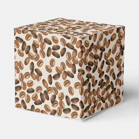 Een Baby is het Baby shower van gehakte koffiebone Bedankdoosjes (Achterkant)