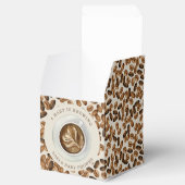 Een Baby is het Baby shower van gehakte koffiebone Bedankdoosjes (Geopend)