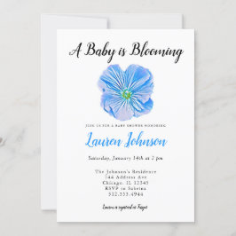 Een Baby is het Blooming Uitnodiging van het Baby 