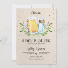 Een Baby is het Breken van Grieks Baby shower van Kaart
