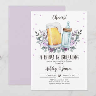 Een Baby is het Breken van Grieks Baby shower van  Kaart