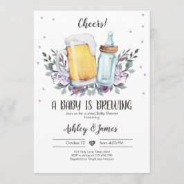 Een Baby is het Breken van Grieks Baby shower van Kaart