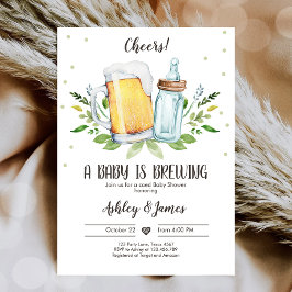 Een Baby is het Breken van Grieks Baby shower van Kaart