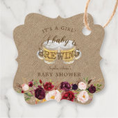 Een Baby is het BREWENDE Baby shower van de BORREL Bedankjes Labels (Achterkant)