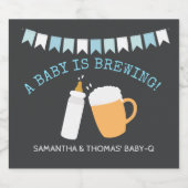 Een Baby is het brouwen van Baby-Q Bierflesetiket  Bier Etiket (Enkel label)