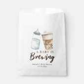 Een Baby is het brouwen van Baby shower Bedankzakje (Voorkant)