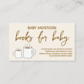 Een Baby is het brouwen van Baby shower boeken voo Informatiekaartje (Voorkant)