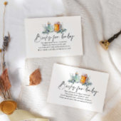 Een Baby is het brouwen van Baby shower boeken voo Informatiekaartje