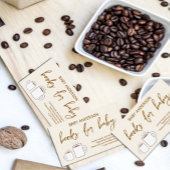 Een Baby is het brouwen van Baby shower boeken voo Informatiekaartje