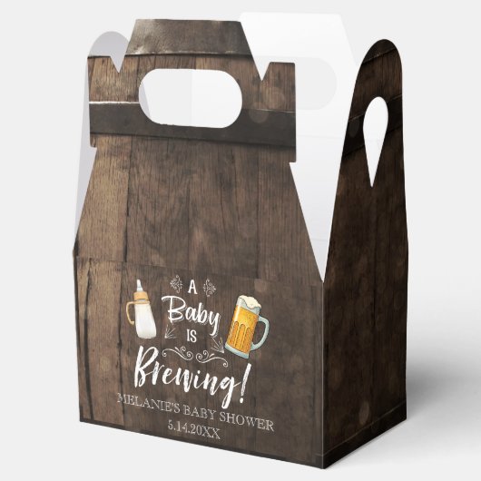 Een Baby is het brouwen van Baby shower gunst box Bedankdoosjes (Geopend)