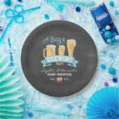 Een Baby is het brouwen van Baby shower papier Bor Papieren Bordje (Feest)