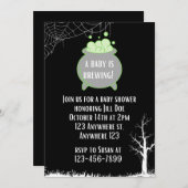 Een Baby is het brouwen van Baby shower uitnodigin Kaart (Voorkant / Achterkant)