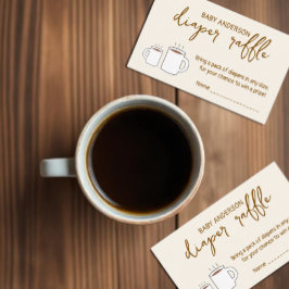 Een Baby is het brouwen van Baby showers luier lot Informatiekaartje