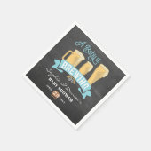 Een Baby is het brouwen van Baby showers servetten (Hoek)