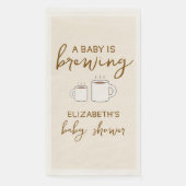 Een Baby is het brouwen van Baby showers servetten (Voorkant)