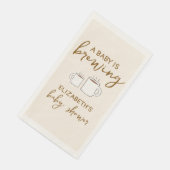 Een Baby is het brouwen van Baby showers servetten (Hoek)
