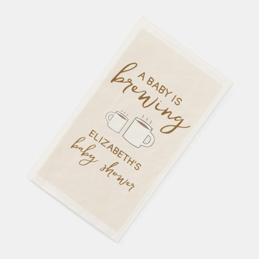 Een Baby is het brouwen van Baby showers servetten (Hoek)