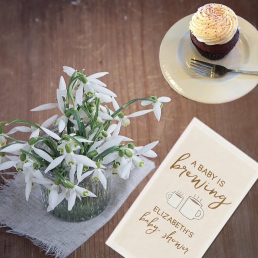 Een Baby is het brouwen van Baby showers servetten