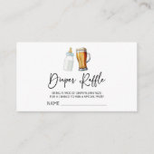 Een Baby is het brouwen van bier Baby shower luier Informatiekaartje (Voorkant)