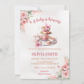 Een Baby is het brouwen van bloementhee Party Baby Kaart (Voorkant)