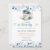 Een Baby is het brouwen van bloementhee Party Boy  Kaart (Voorkant)