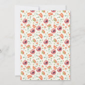 Een Baby is het brouwen van bloemige theepot Baby  Kaart (Achterkant)