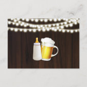 Een Baby is het brouwen van boeken voor Baby Kaart (Achterkant)