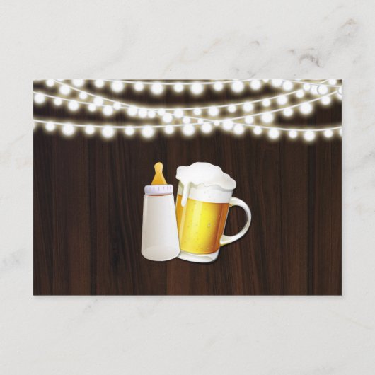 Een Baby is het brouwen van boeken voor Baby Kaart (Achterkant)