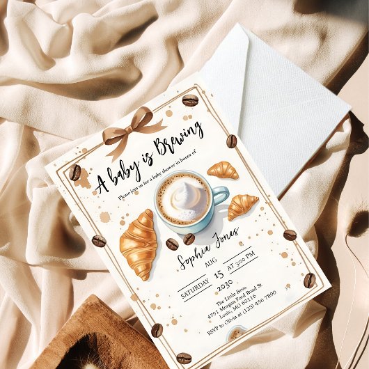 Een Baby is het brouwen van brunch & koffie Baby s Kaart