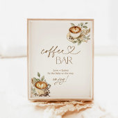 Een Baby is het brouwen van Coffee Bar Sign | Coff Poster