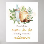 Een Baby is het Brouwen van Coffee Envelope Statio Poster (Voorkant)